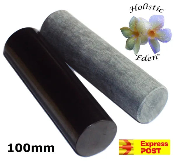 10cm Shungite Talkohlorite Harmonizer Rejuvenation Healing Wands EMF Protection