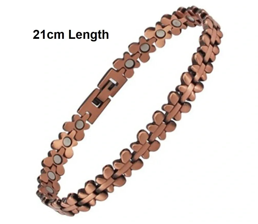 Copper Magnetic Bracelet Arthritis Pain Relief Bangle Healing Therapy Butterflies