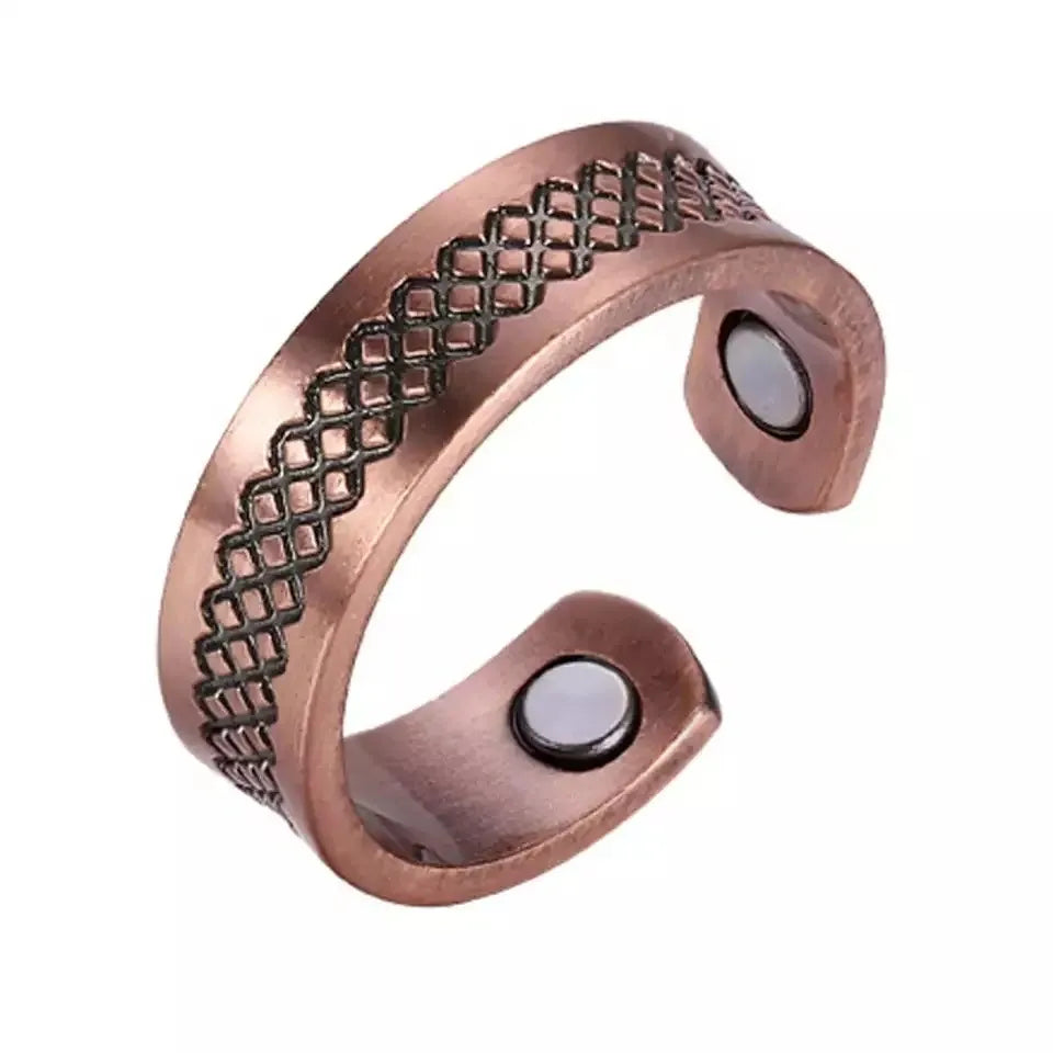 Mesh Copper Magnetic Ring Arthritis Pain Relief Bangle Healing Therapy 99.9%