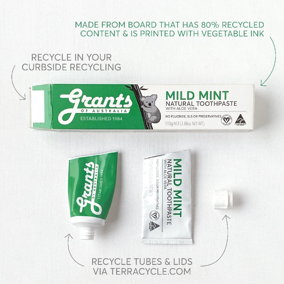 Grants Cinnamon, Orange, Neem Oil Natural Toothpaste 110g - Twin Pack