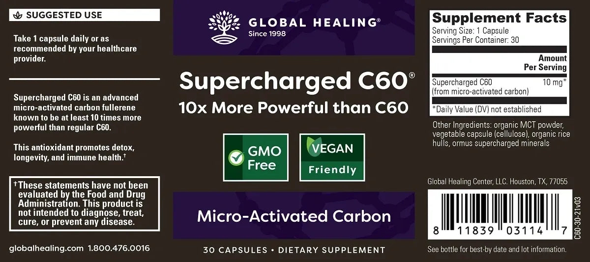Supercharged C60 Capsules Micro Activated Fullerenes