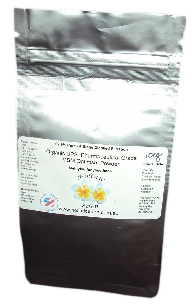 100g Pure MSM Powder Crystals Pure Methylsulfonylmethane Dimethyl Sulfone OptiMSM
