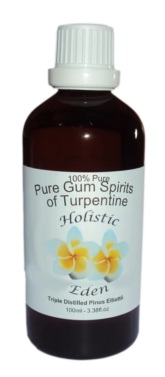 100ml 100% Pure Gum Spirits of Turpentine ORGANIC Pine Resin/Rosin Pinus Elliottii 3oz