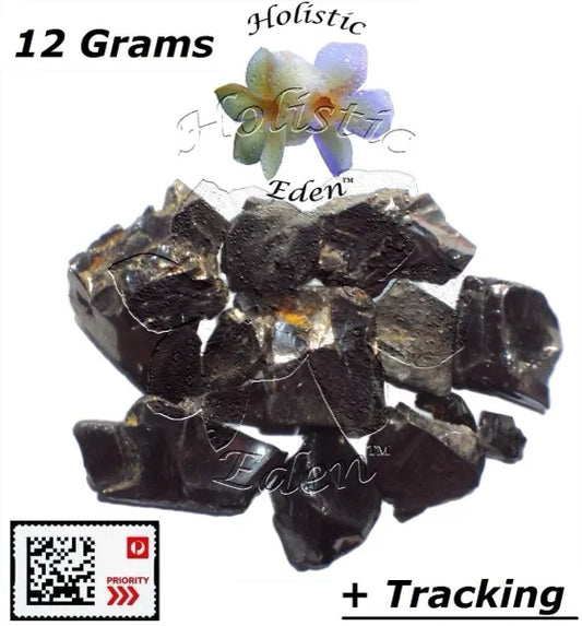 12 g Elite Noble Shungite Rough Crystal Chips Miracle Healing Stone EMF Protect