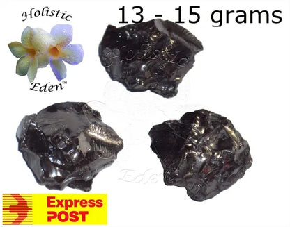 13 - 15 Gram Elite Noble Shungite Rough Stone Water Purification EMF Protection