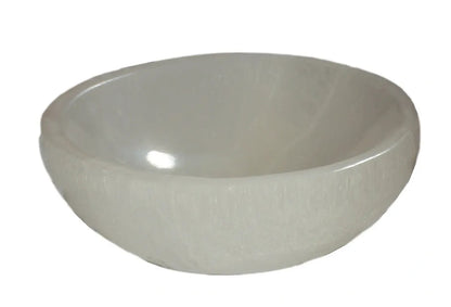 14cm Selenite Bowl High Quality Round Moroccan Crystal Charging Bowl