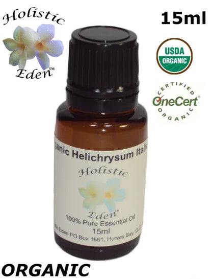15ml ORGANIC Helichrysum Italicum Essential Oil IMMORTELLE Therapeutic Grade