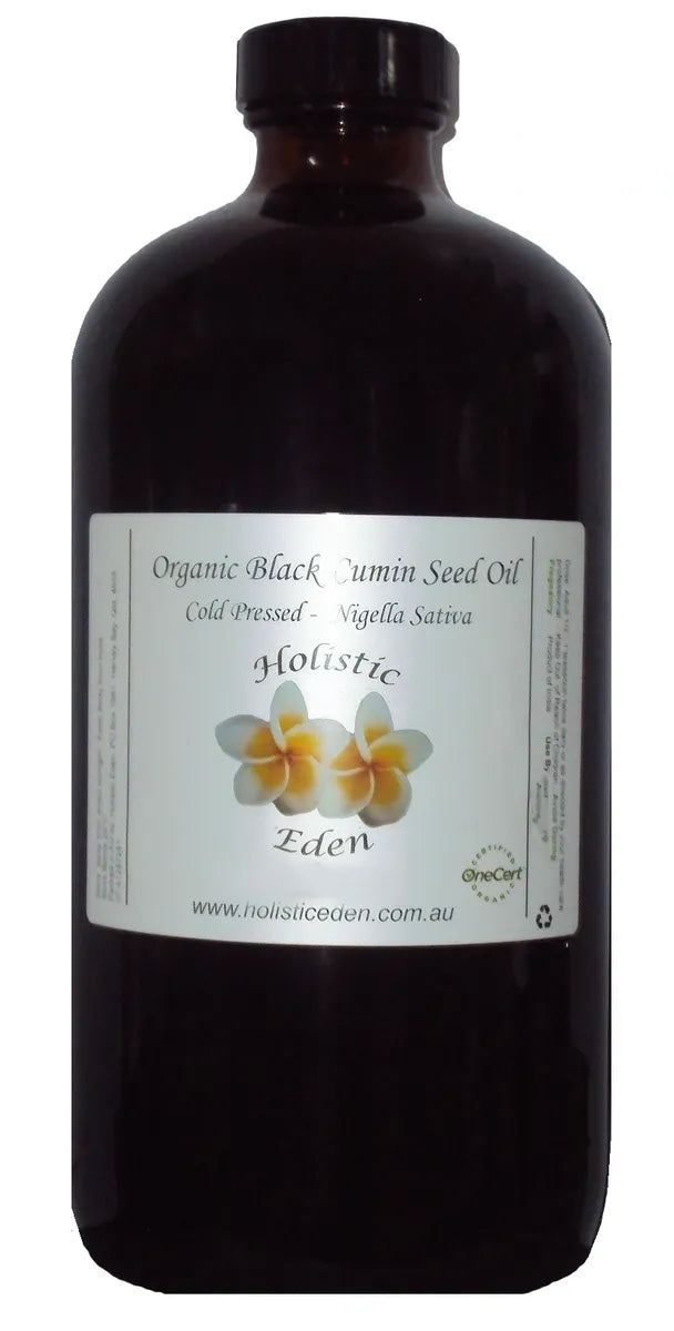 1 Litre Organic Black Seed Oil – 100% Pure, Cold Pressed – Kalonji (Nigella sativa) – Glass Bottle