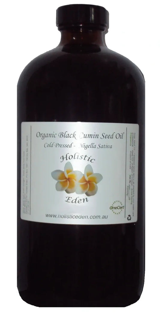 1 Litre Organic Black Seed Oil – 100% Pure, Cold Pressed – Kalonji (Nigella sativa) – Glass Bottle
