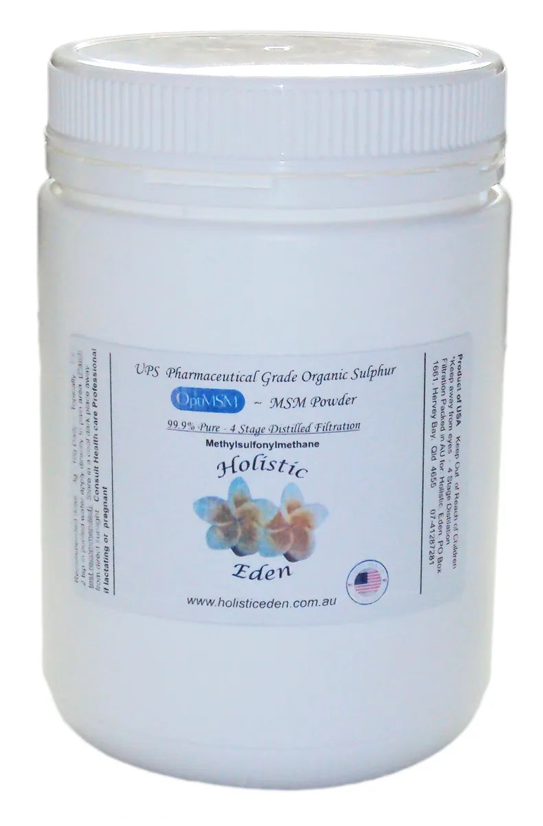 1kg Jar Pure MSM Powder Crystals Pure Methylsulfonylmethane Dimethyl Sulfone OptiMSM