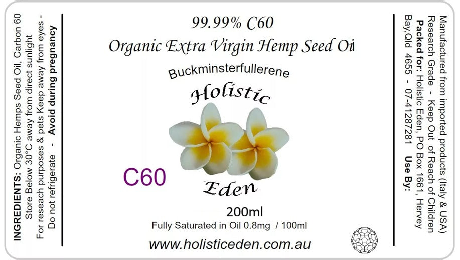 C60 Hemp Seed Oil 99.99% Carbon 60 Buckminster Fullerene