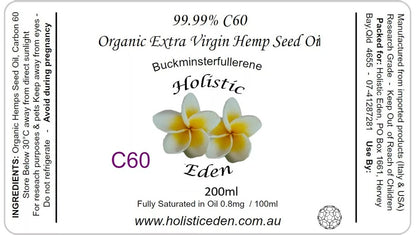 C60 Hemp Seed Oil 99.99% Carbon 60 Buckminster Fullerene