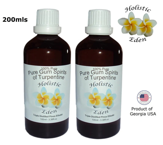 200ml 100% Pure Gum Spirits of Turpentine ORGANIC Pine Resin/Rosin Pinus Elliottii