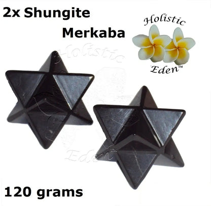 35mm Shungite Merkaba, EMF Protection, Air Purifier Crystal Health Stone