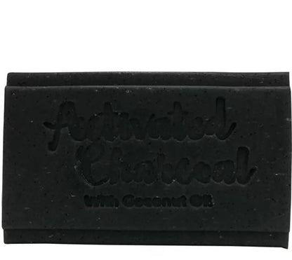 3 x Activated Charcoal Soap Bar with Coconut Oil Clover Fields LARGE 150g Bars