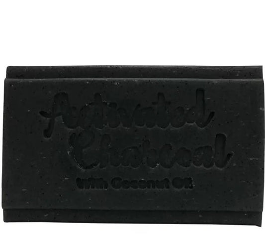 3 x Activated Charcoal Soap Bar with Coconut Oil Clover Fields LARGE 150g Bars