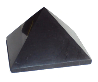 40mm Shungite Polished Pyramid EMF Protection