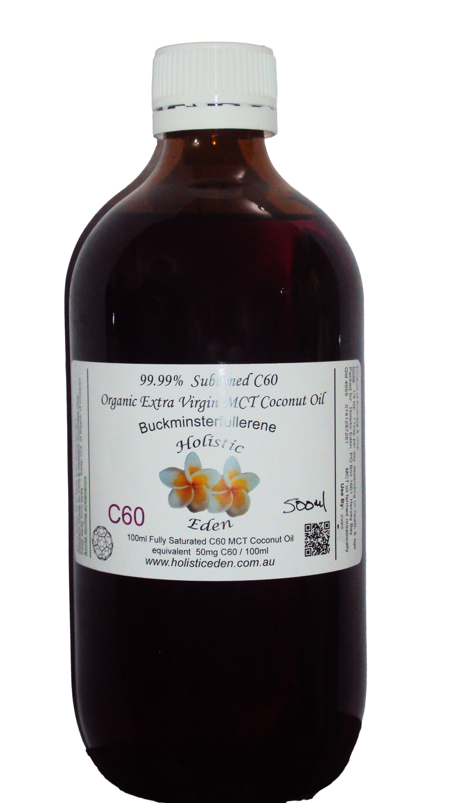 ORGANIC MCT SUBLIMED C60 Coconut Oil Carbon 60 Fullerene 99.99% Extra Virgin