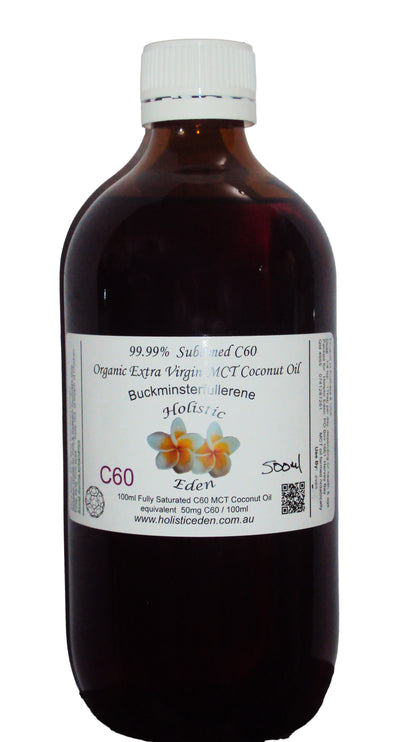 ORGANIC MCT SUBLIMED C60 Coconut Oil Carbon 60 Fullerene 99.99% Extra Virgin