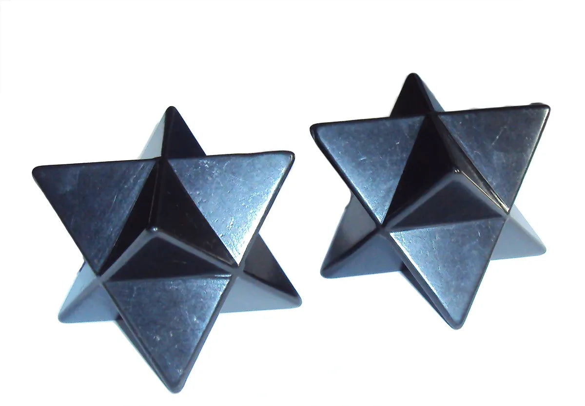 50mm Shungite Merkaba, EMF Protection, Air Purifier Crystal Health Stone