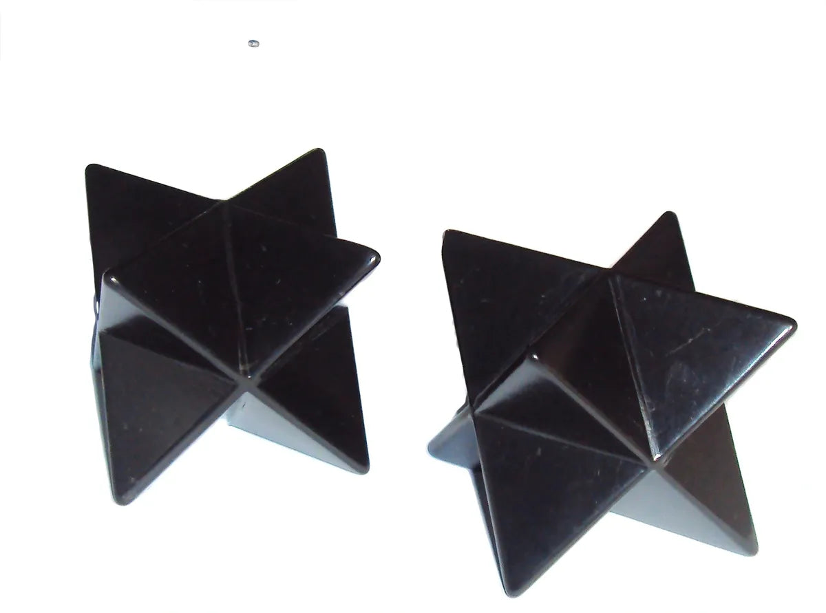 50mm Shungite Merkaba, EMF Protection, Air Purifier Crystal Health Stone