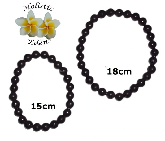 6mm Shungite Bead Bracelet Adult & Child Sizes, Genuine Russian Shungite