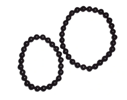 6mm Shungite Bead Bracelet Adult & Child Sizes, Genuine Russian Shungite