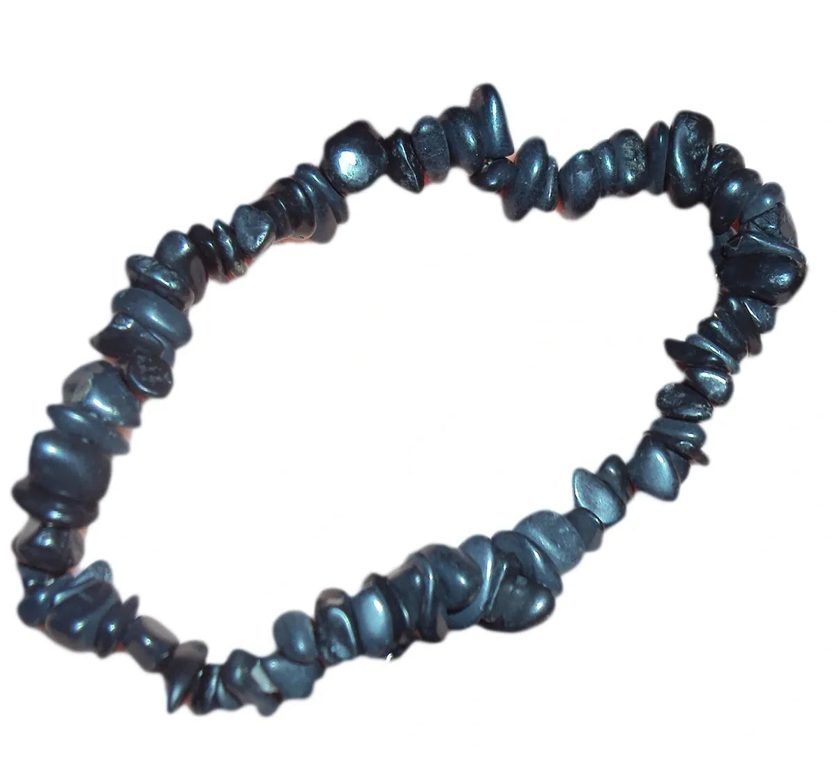 6mm Shungite Bracelet Chip, Bead Stretch Bracelet High Carbon EMF Protection
