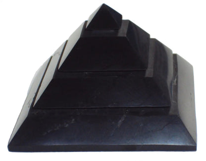 70mm Shungite Sakkara Pyramid, EMF Protection, Air Purifier Crystal Health Stone