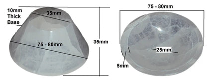 75 - 80mm Selenite Bowl High Quality Round Moroccan Crystal Charging Bowl