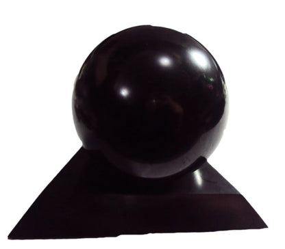 80mm Shungite Sphere + Stand, EMF Protection, Air Purifier Crystal Health Stone