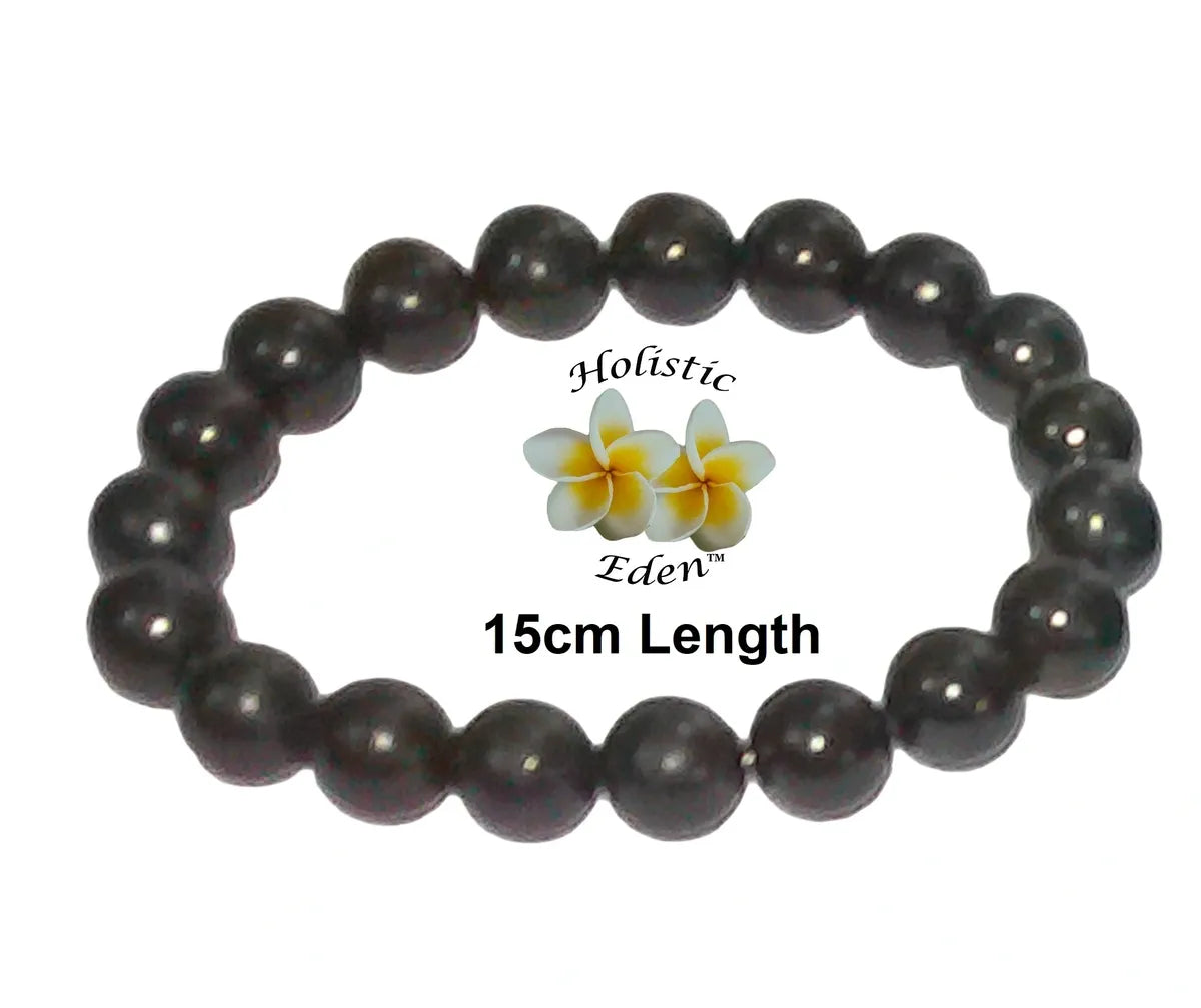 8mm Shungite Bead Bracelet Small Adult & Child Sizes, Genuine Shungite
