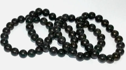 8mm Shungite Bead Bracelet Small Adult & Child Sizes, Genuine Shungite