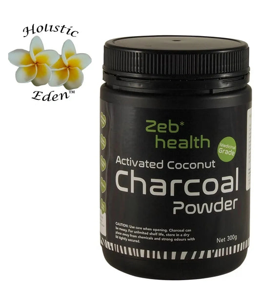 Activated Coconut Charcoal Powder Zeb Health Steam Activated Medical Grade 300g