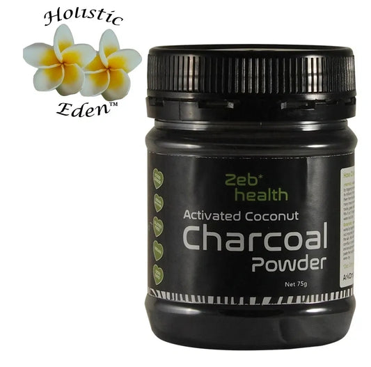 Activated Coconut Charcoal Powder Zeb Health Steam Activated Medical Grade 75g