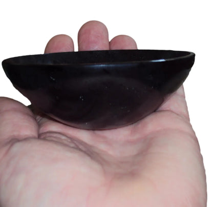 Black Tourmaline Crystal Bowl Chalis Phone Holder Energizer EMF Protection