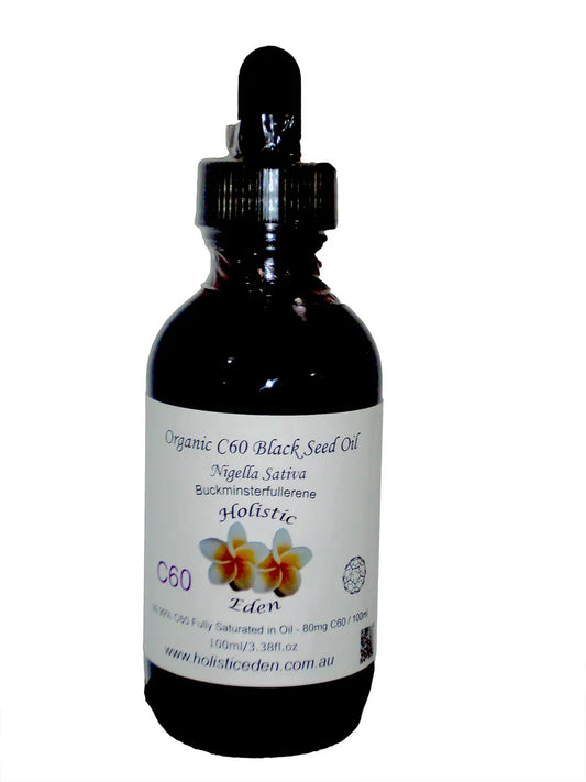 C60 Black Cumin Seed Oil 99.99% SUBLIMED Pure Carbon 60 Fullerene Cold Pressed