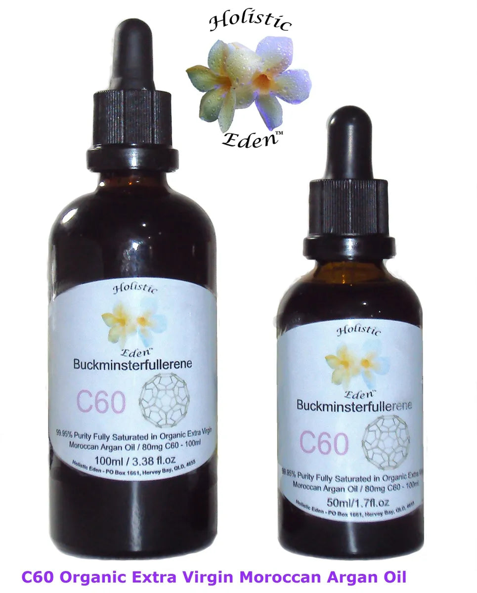 C60 Moroccan Argan Oil Sublime Carbon 60 Fullerene 99.95% ORGANIC Extra Virgin Oil