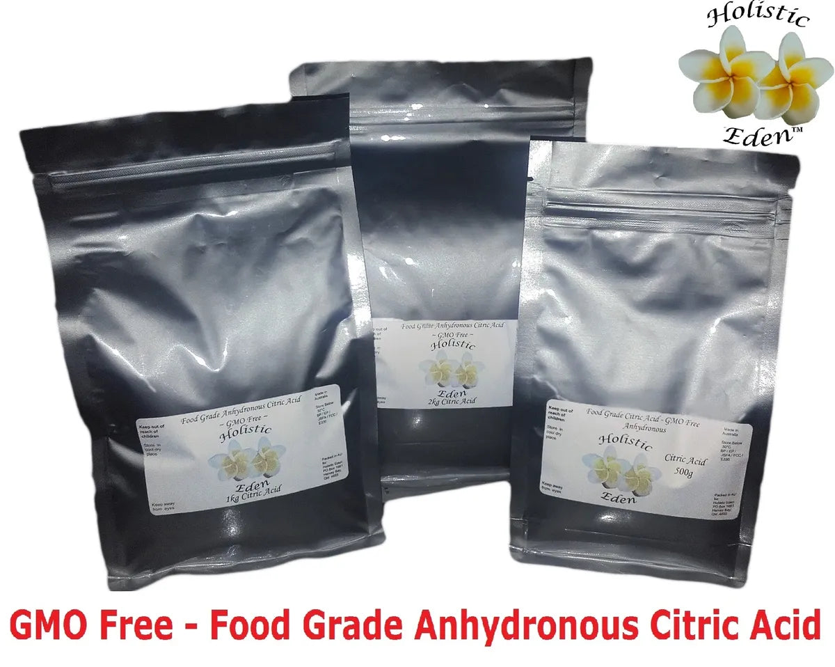 CITRIC ACID 100% PURE Premium Food Grade, Anhydrous, GMO Free, Australian Made