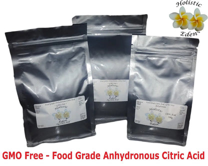 CITRIC ACID 100% PURE Premium Food Grade, Anhydrous, GMO Free, Australian Made