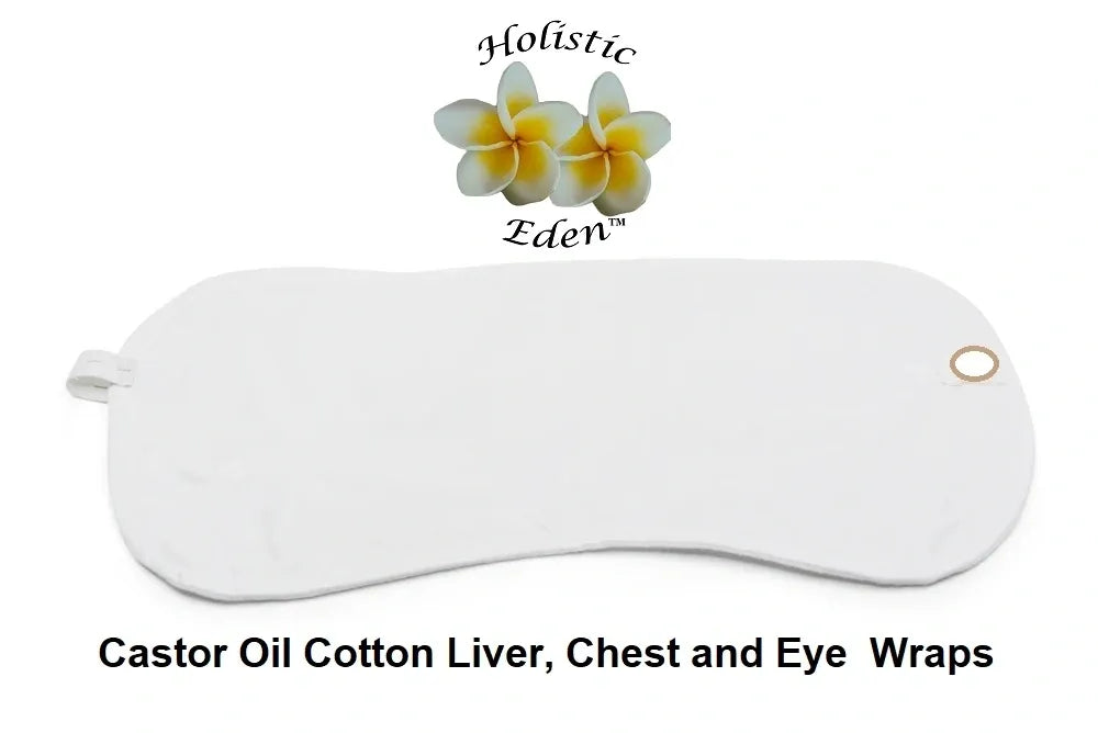 Castor Oil 100% Natural Cotton Pack Wraps Resueable Compress Single or 8 Pack