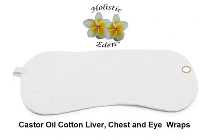 Castor Oil 100% Natural Cotton Pack Wraps Resueable Compress Single or 8 Pack