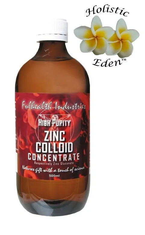 Colloidal Zinc Colloid High Purity Zinc Concentrate 500ml Fulhealth Industries