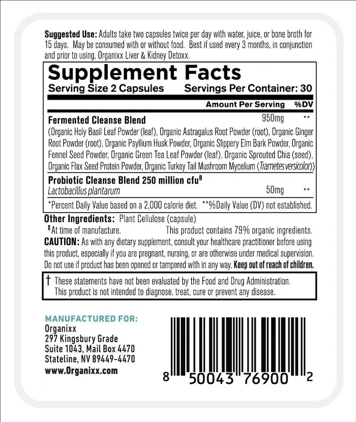 Colon & Lymphatic Cleanse - Fermented Botanical Blend Supports Healthy Gut