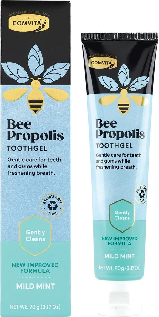 Comvita Bee Propolis Toothgel Toothpaste Gently Cleans Mild Mint 90g