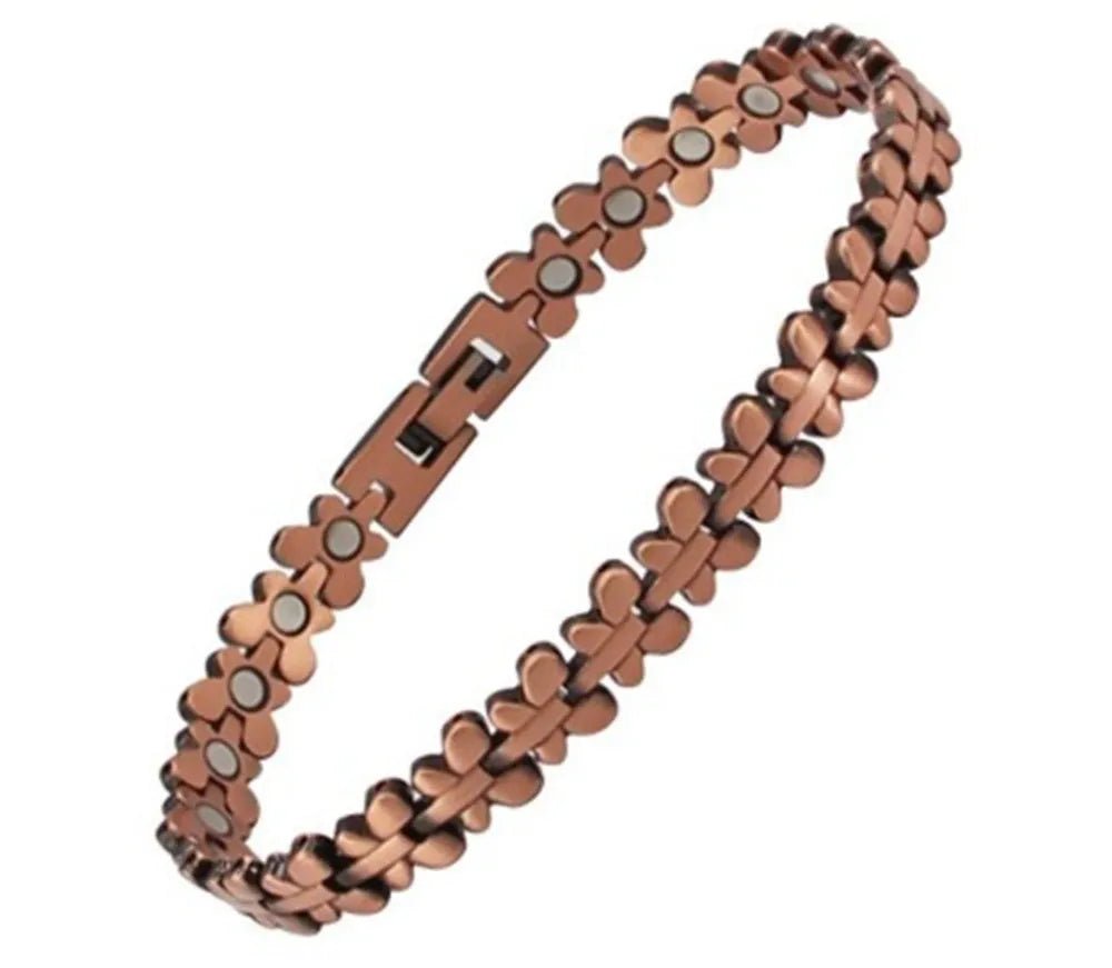 Copper Magnetic Bracelet Arthritis Pain Relief Bangle Healing Therapy Butterflies
