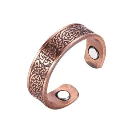 Copper Magnetic Ring Celtic Dara Knot Arthritis Pain Relief Therapy 99.9%
