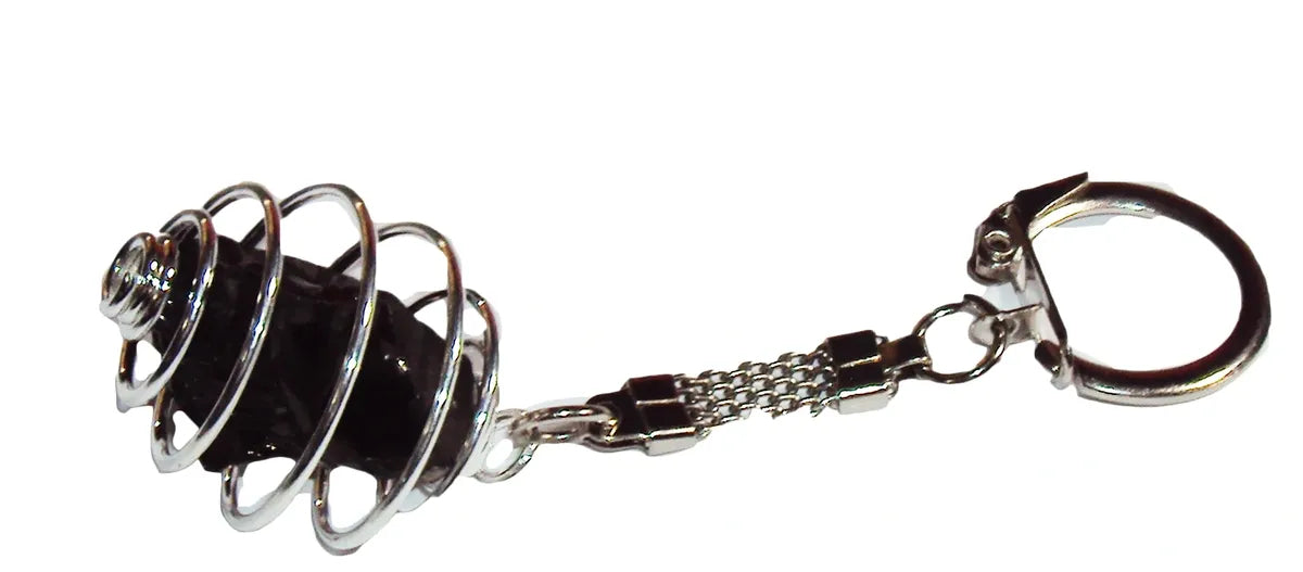 ELITE Noble Shungite MIRACLE HEALING ROUGH CUT STONE EMF Protection - Key Ring