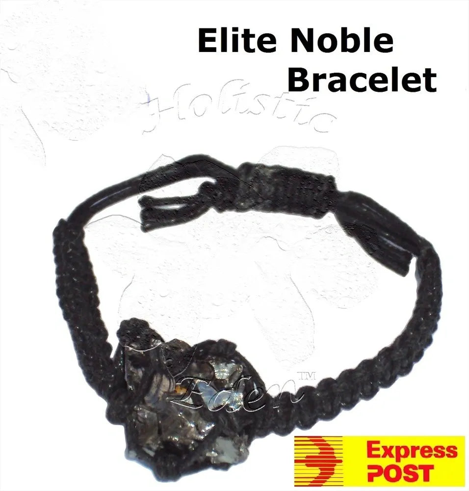 Elite Noble Shungite Pendant Bracelet - EMF Protection Miracle Healing Stone 6g