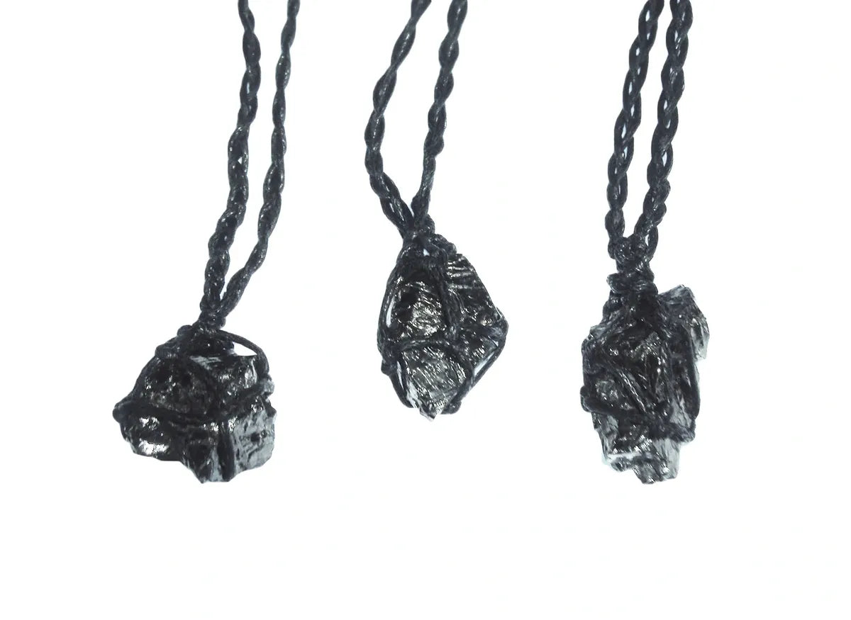 Elite Noble Shungite Pendant Necklace EMF Protection Miracle Healing Stone 8 -9g